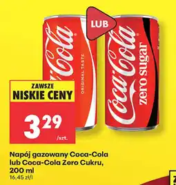 Biedronka Napój gazowany Coca-Cola lub Coca-Cola Zero Cukru oferta