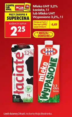 Biedronka Mleko Łaciate oferta