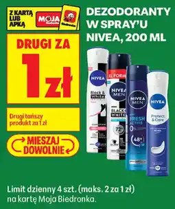 Biedronka Dezodoranty w spray'u Nivea oferta