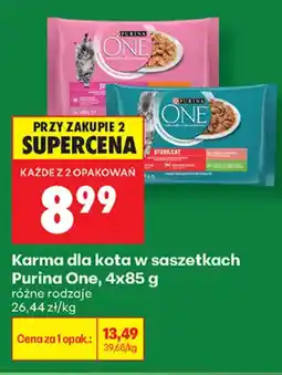 Biedronka Karma dla kota w saszetkach Purina One oferta