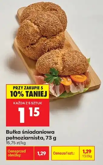 Biedronka Bułka śniadaniowa pełnoziarnista oferta