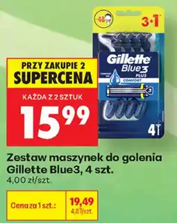 Biedronka Zestaw maszynek do golenia Gillette Blue3 oferta