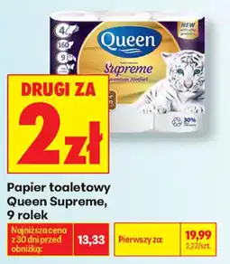 Biedronka Papier toaletowy Queen Supreme oferta