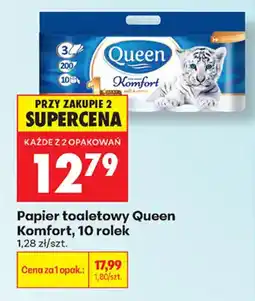 Biedronka Papier toaletowy Queen Komfort oferta