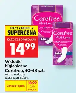Biedronka Wkładki higieniczne Carefree oferta