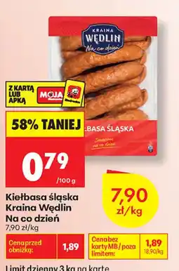 Biedronka Kiełbasa Śląska Kraina Wędlin oferta