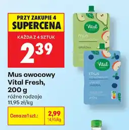 Biedronka Mus owocowy Vital Fresh oferta