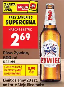 Biedronka Piwo Żywiec oferta