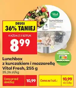 Biedronka Lunchbox z kurczakiem i mozzarellą Vital Fresh oferta