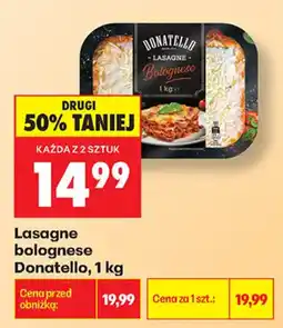 Biedronka Lasagne bolognese Donatello oferta
