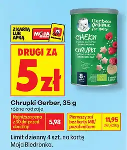 Biedronka Chrupki Gerber oferta
