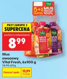 Biedronka Mus owocowy Vital Fresh oferta