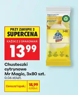 Biedronka Chusteczki cytrynowe Mr Magic oferta