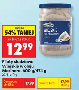 Biedronka Filety śledziowe Wiejskie w oleju Marinero oferta