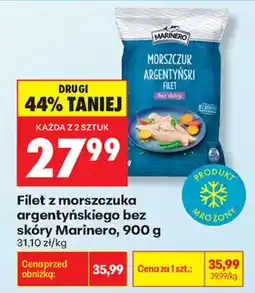 Biedronka Filet z morszczuka argentyńskiego bez skóry Marinero oferta