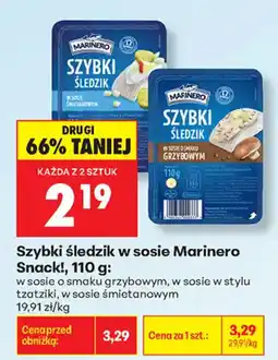Biedronka Szybki śledzik w sosie Marinero Snack! oferta