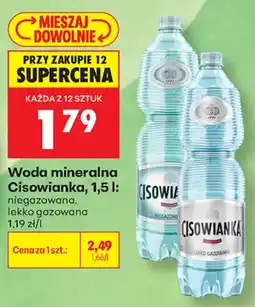 Biedronka Woda mineralna Cisowianka oferta