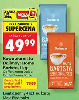 Biedronka Kawa ziarnista Dallmayr Home Barista oferta