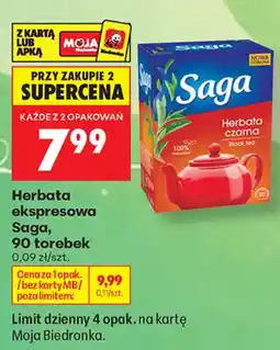 Biedronka Herbata czarna Saga oferta