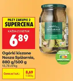 Biedronka Ogórki kiszone Nasza Spiżarnia oferta