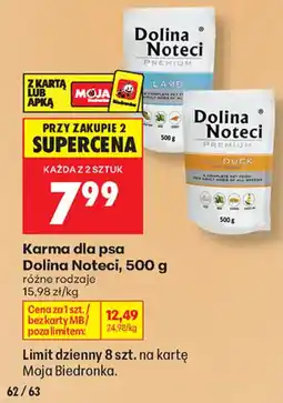 Biedronka Karma dla psa Dolina Noteci oferta