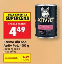 Biedronka Karma dla psa Activ Pet oferta