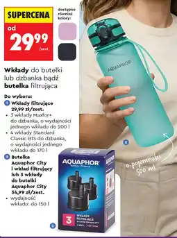 Biedronka Wkłady do butelki lub dzbanka bądź butelka filtrująca oferta