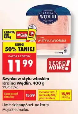 Biedronka Szyinka w stylu włoskim Kraina Wędlin oferta