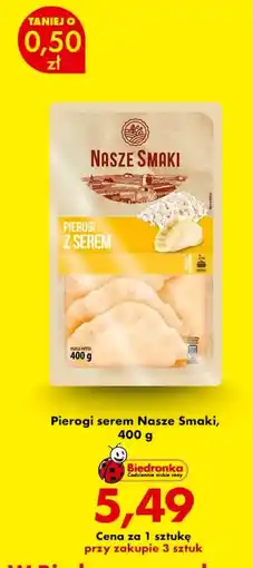 Biedronka Pierogi z serem Nasze Smaki oferta