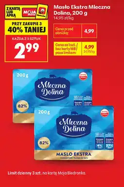 Biedronka Masło Ekstra Mleczna Dolina oferta
