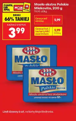 Biedronka Masło ekstra Polskie Mlekovita oferta