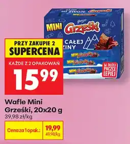 Biedronka Wafle Mini Grześki oferta