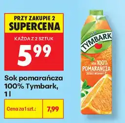 Biedronka Sok pomarańcza 100% Tymbark oferta