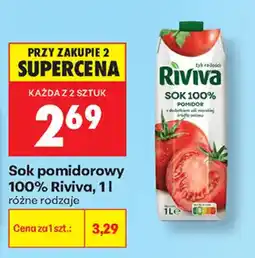 Biedronka Sok pomidorowy 100% Riviva oferta