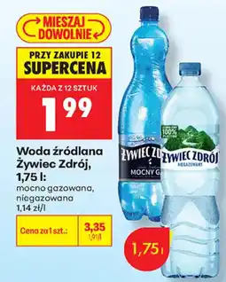 Biedronka Woda źródłana Żywiec Zdrój oferta