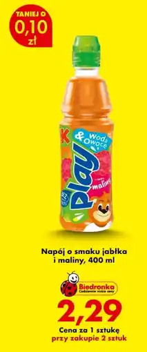 Biedronka Play Woda & Owoce maliny oferta