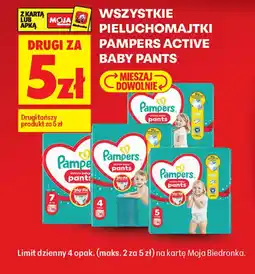 Biedronka Pieluchomajtki Pampers Active Baby Pants oferta