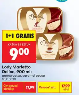 Biedronka Lody Marletto Delice oferta