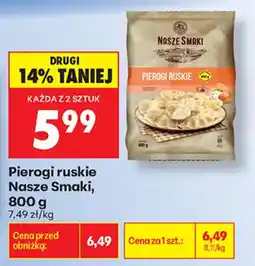 Biedronka Pierogi ruskie Nasze Smaki oferta