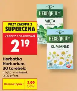 Biedronka Herbatka Herbarium, mięta, rumianek oferta