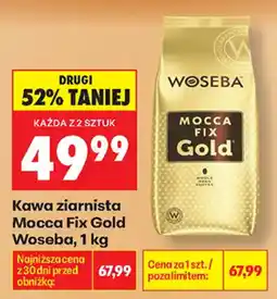 Biedronka Kawa ziarnista Mocca Fix Gold Woseba oferta