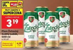 Biedronka Piwo Żatecky Světlý Ležák oferta