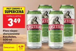 Biedronka Piwo niepasteryzowane Kasztelan oferta