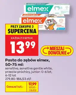 Biedronka Pasta do zębów elmex oferta