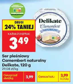 Biedronka Ser pleśniowy Camembert naturalny Delikate oferta