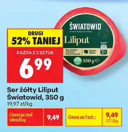 Biedronka Ser żółty Liliput Światowid oferta