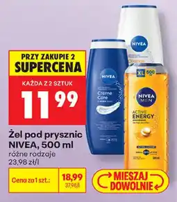 Biedronka Żel pod prysznic NIVEA oferta