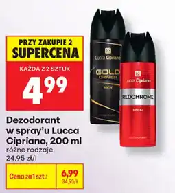 Biedronka Dezodorant w spray'u Lucca Cipriano oferta
