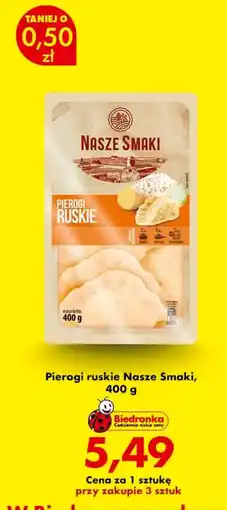 Biedronka Pierogi Ruskie Nasze Smaki oferta