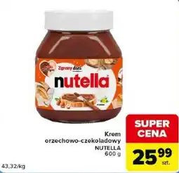 Carrefour Market Krem orzechowo-czekoladowy Nutella oferta